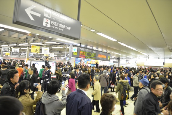 東急東横線「渋谷駅」地上2階駅 最終日（2013年3月15日）