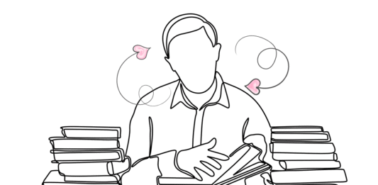 読書をしているフリーランスライター