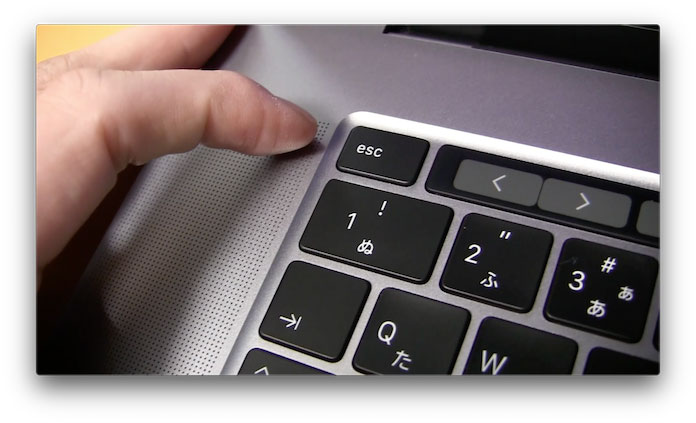 MacBook Pro 16インチ Touch Bar から独立したesc物理キー